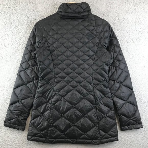 THE NORTH FACE BLACK 550 DOWN QUILTED PUFFER JACKET SIZE XS - Picture 2 of 7